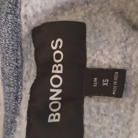 Bonobos Pullover Hoodie Heather Drawstring Pocket - Picture 3 of 5